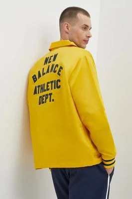 Zdjęcie produktu New Balance kurtka koszulowa kolor żółty przejściowa MJ41553GGL