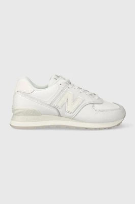 Zdjęcie produktu New Balance sneakersy skórzane 574 kolor biały WL574IM2