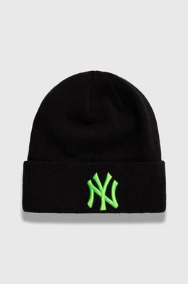 Zdjęcie produktu New Era czapka kolor czarny z grubej dzianiny NEW YORK YANKEES