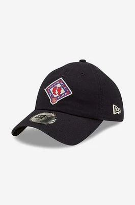 Zdjęcie produktu New Era czapka z daszkiem bawełniana kolor czarny z aplikacją 60222287-CZARNY