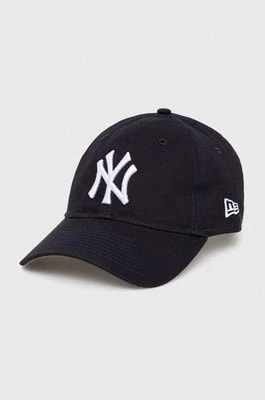 Zdjęcie produktu New Era czapka z daszkiem bawełniana kolor granatowy z aplikacją NEW YORK YANKEES