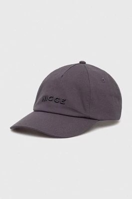 Zdjęcie produktu Nicce czapka z daszkiem bawełniana kolor szary gładka