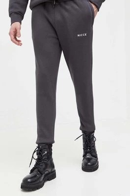 Zdjęcie produktu Nicce spodnie dresowe kolor szary gładkie