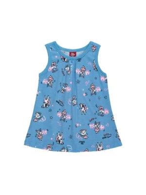 Zdjęcie produktu Niebieska bawełniana sukienka niemowlęca z nadrukiem Bee Loop