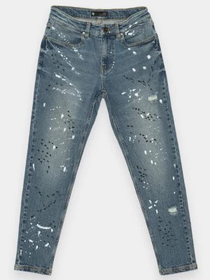 Zdjęcie produktu Niebieskie jeansy z efektem plam Reporter Young