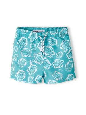 Zdjęcie produktu Niebieskie szorty kąpielowe dla chłopca w żółwie Minoti