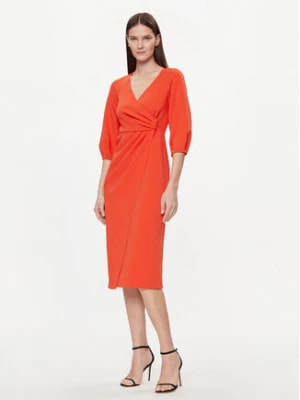 Zdjęcie produktu Nissa Sukienka koktajlowa RZ14824 Pomarańczowy Regular Fit