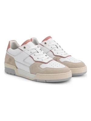 Zdjęcie produktu NoGRZ Skórzane sneakersy "G.Grassi" w kolorze beżowo-białym rozmiar: 40