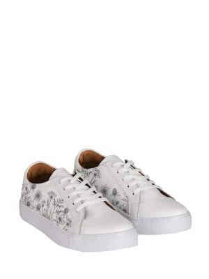 Zdjęcie produktu Noosy Skórzane sneakersy w kolorze białym ze wzorem rozmiar: 37