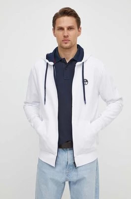 Zdjęcie produktu North Sails bluza bawełniana męska kolor biały z kapturem z aplikacją 691224
