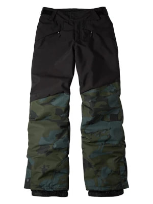 Zdjęcie produktu O´NEILL Spodnie narciarskie "Anvil Colorblock" w kolorze oliwkowo-czarnym rozmiar: 104