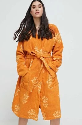 Zdjęcie produktu OAS szlafrok bawełniany kolor pomarańczowy