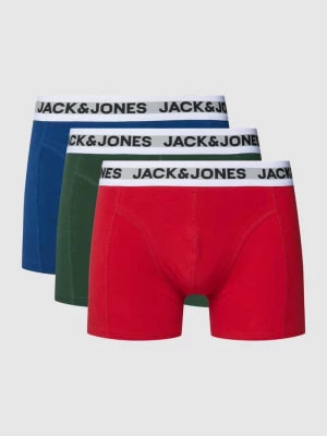 Zdjęcie produktu Obcisłe bokserki z elastycznym paskiem z logo w zestawie 3 szt. model ‘RIKKI’ jack & jones