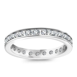 Zdjęcie produktu Obrączka z białego złota diamentami - Forever Forever - Biżuteria YES