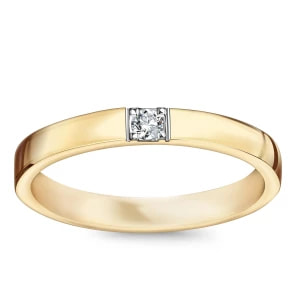 Zdjęcie produktu Obrączka złota z diamentem - Forever Forever - Biżuteria YES