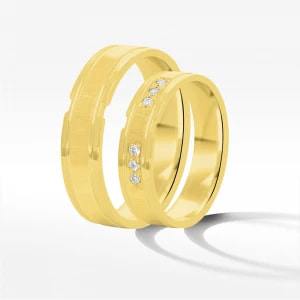 Zdjęcie produktu Obrączki ślubne z żółtego złota 5mm