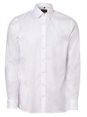 Zdjęcie produktu OLYMP No. Six Koszula męska Mężczyźni Super Slim Fit Bawełna biały jednolity kołnierzyk kent,