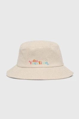 Zdjęcie produktu On Vacation kapelusz bawełniany kolor beżowy bawełniany