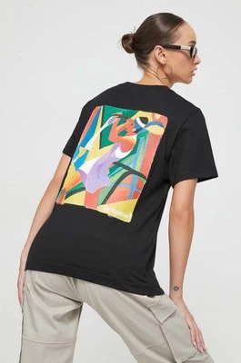 Zdjęcie produktu On Vacation t-shirt bawełniany damski kolor czarny