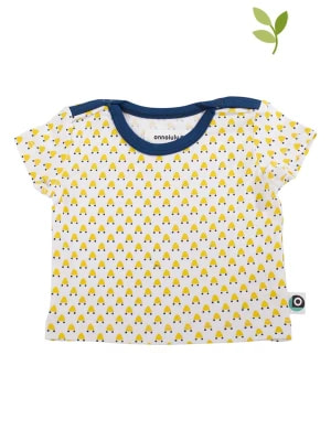 Zdjęcie produktu ONNOLULU Koszulka "Theo Rocket" w kolorze żółto-białym rozmiar: 86/92