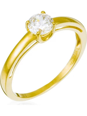 Zdjęcie produktu OR ÉCLAT Złoty pierścionek "Raffinée" z cyrkoniami rozmiar: 60