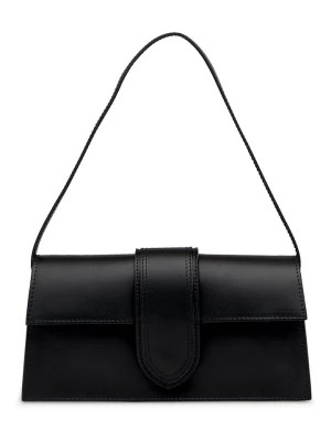 Zdjęcie produktu ORE10 Skórzana torebka "Momes" w kolorze czarnym - 22 x 15 x 7 cm rozmiar: onesize