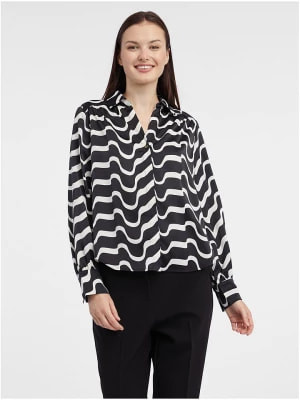Zdjęcie produktu orsay Bluzka w kolorze czarno-kremowym rozmiar: 38