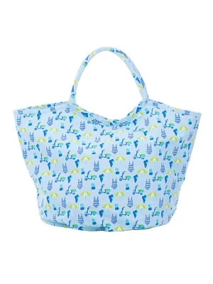 Zdjęcie produktu Overbeck and Friends Shopper bag "Beach Liffe" w kolorze błękitnym - 63 x 45 x 29 cm rozmiar: onesize