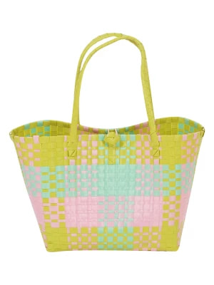 Zdjęcie produktu Overbeck and Friends Shopper bag "Camilla" w kolorze jasnozielonym - 34 x 30 x 26 cm rozmiar: onesize