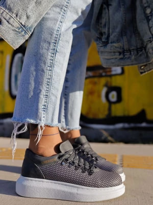 Zdjęcie produktu OYO FOOTWEAR Sneakersy w kolorze antracytowym rozmiar: 41