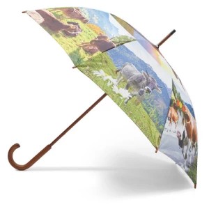 Zdjęcie produktu Parasolka Happy Rain Long Manuell 74140 Holzstock Alpenkuh