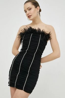 Zdjęcie produktu Patrizia Pepe sukienka kolor czarny mini dopasowana
