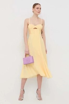 Zdjęcie produktu Patrizia Pepe sukienka kolor żółty mini rozkloszowana