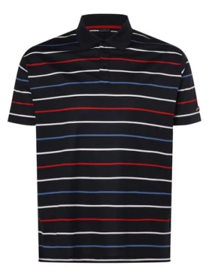 Zdjęcie produktu Paul & Shark Męska koszulka polo - Duże rozmiary Mężczyźni Bawełna czerwony|niebieski|biały w paski,