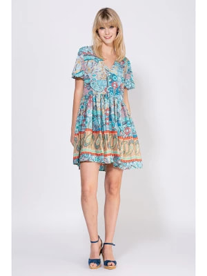 Zdjęcie produktu Peace & Love Sukienka w kolorze beżowo-turkusowym rozmiar: XL