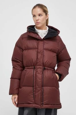 Zdjęcie produktu Peak Performance kurtka puchowa damska kolor brązowy zimowa