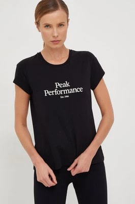Zdjęcie produktu Peak Performance T-shirt bawełniany kolor biały