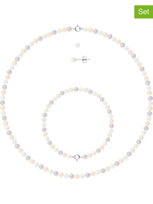 Zdjęcie produktu Pearline 3-częściowy zestaw biżuterii z perłami w różnych kolorach rozmiar: onesize