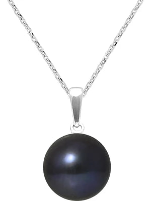 Zdjęcie produktu Pearline Srebrny naszyjnik "Solo" z perłą w kolorze tahiti - dł. 42 cm rozmiar: onesize