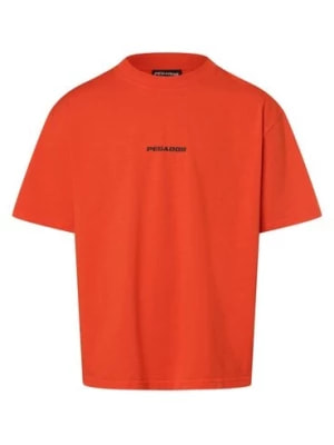 Zdjęcie produktu PEGADOR T-shirt męski Mężczyźni Bawełna pomarańczowy jednolity,