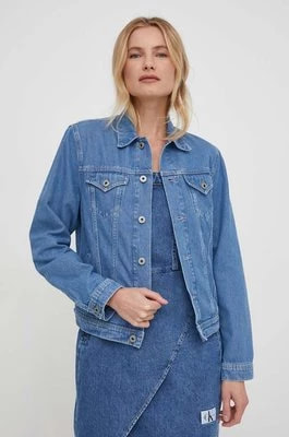 Zdjęcie produktu Pepe Jeans kurtka jeansowa damska kolor niebieski przejściowa