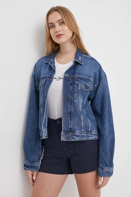 Zdjęcie produktu Pepe Jeans kurtka jeansowa damska kolor niebieski przejściowa oversize