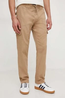 Zdjęcie produktu Pepe Jeans spodnie męskie kolor beżowy dopasowane