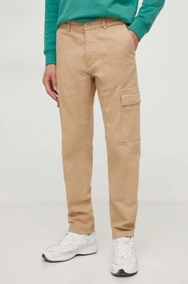 Zdjęcie produktu Pepe Jeans spodnie męskie kolor beżowy w fasonie cargo