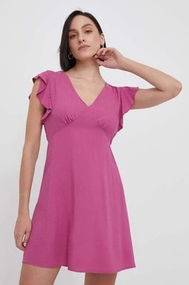 Zdjęcie produktu Pepe Jeans sukienka kolor różowy mini rozkloszowana