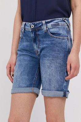 Zdjęcie produktu Pepe Jeans Szorty jeansowe damskie gładkie medium waist