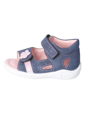 Zdjęcie produktu PEPINO Skórzane sandały "Maja" w kolorze granatowo-jasnoróżowym rozmiar: 26