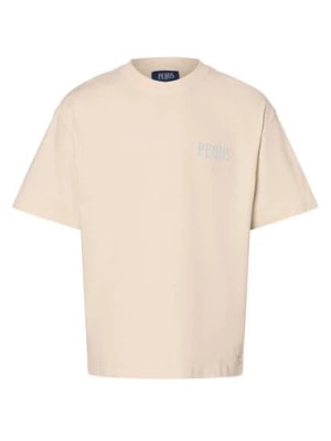 Zdjęcie produktu PEQUS Koszulka męska Mężczyźni Bawełna beżowy nadruk,