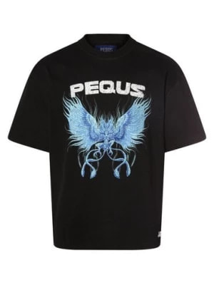 Zdjęcie produktu PEQUS Koszulka męska Mężczyźni Bawełna czarny nadruk,