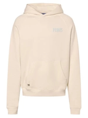 Zdjęcie produktu PEQUS Męski sweter z kapturem Mężczyźni Bawełna biały nadruk,